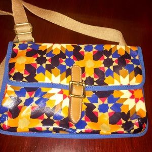 Fossil geometric designed small cross body handbag